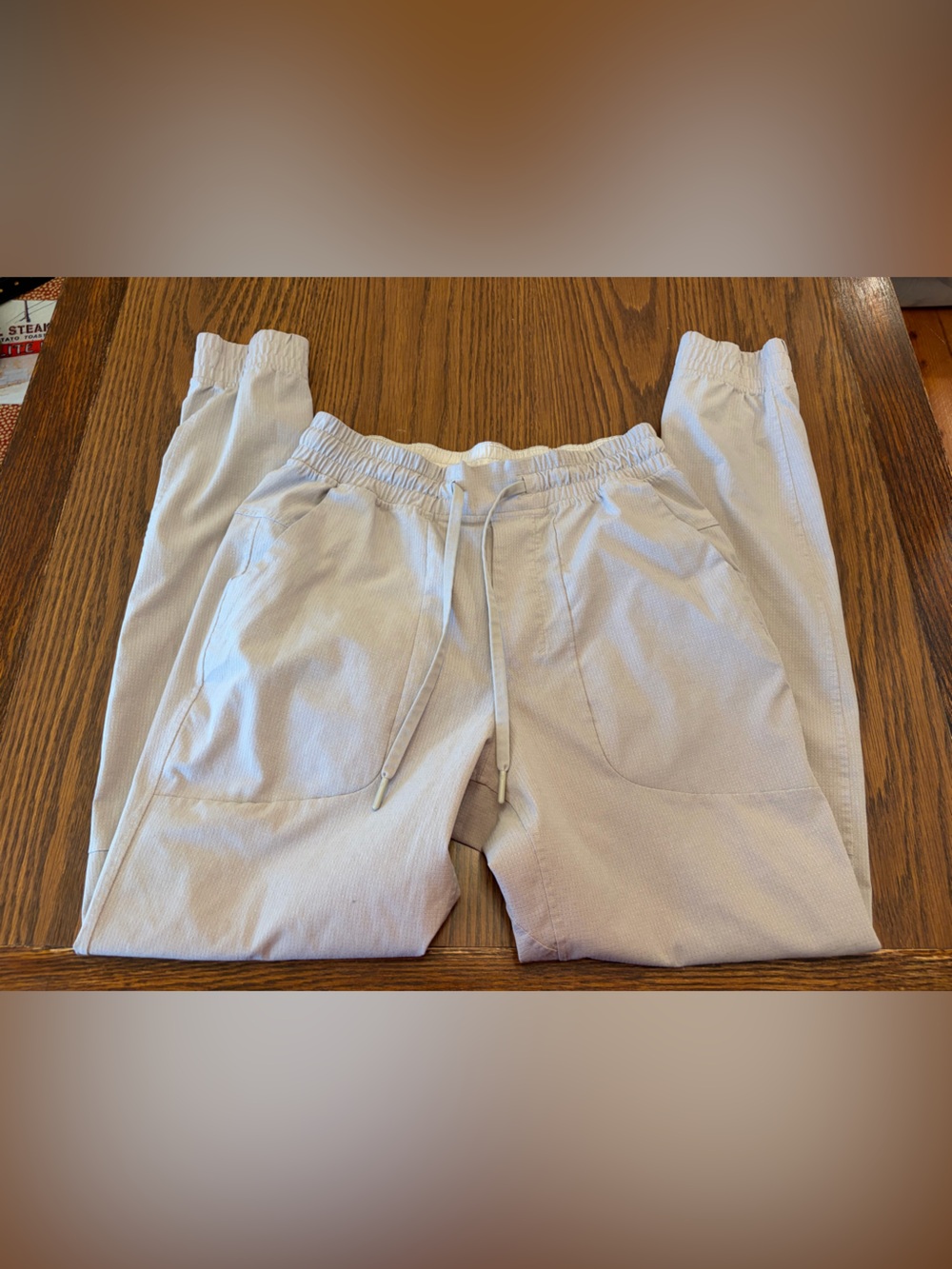 Men’s Lululemon Cream Linen Pants